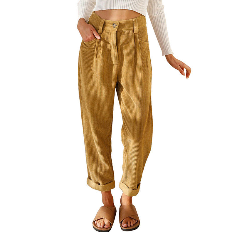 Windsor High Waist Corduroy Lounge Pants