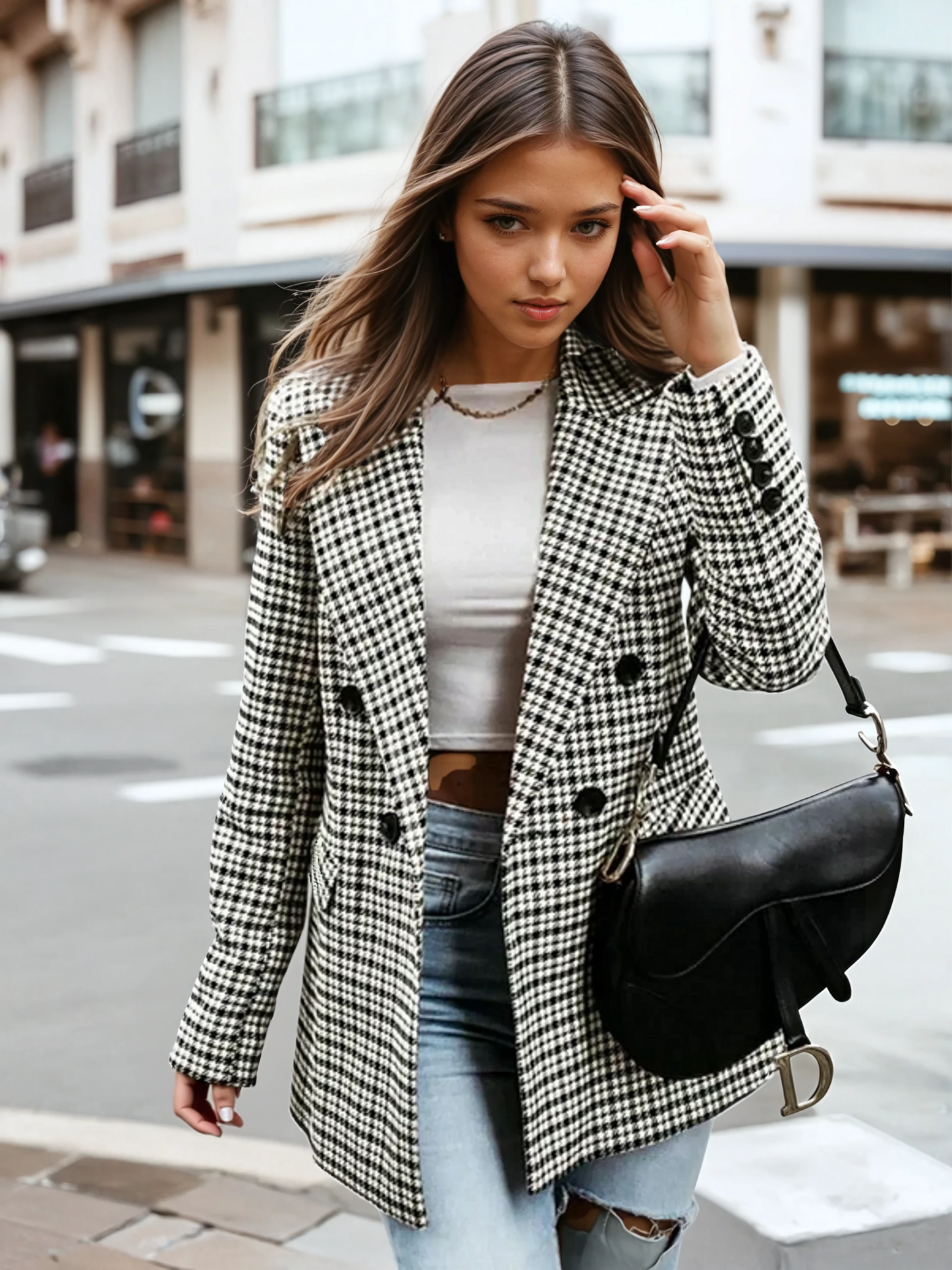 London Plaid Coat