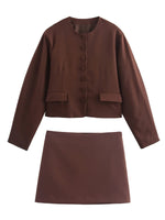 Surry Blazer and Mini Skirt Set