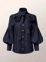 Bow Denim shirt