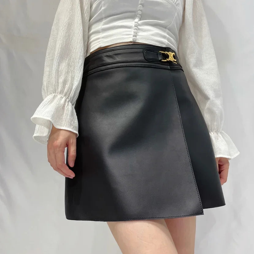 Sender Leather Skirt