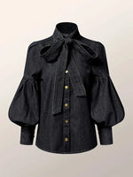 Bow Denim shirt
