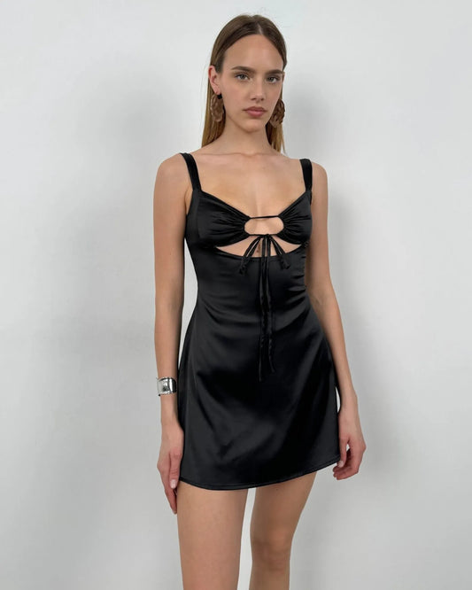 Renegade Mini Cut Out Dress Black