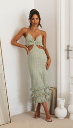 Lila Luxe Dress Green