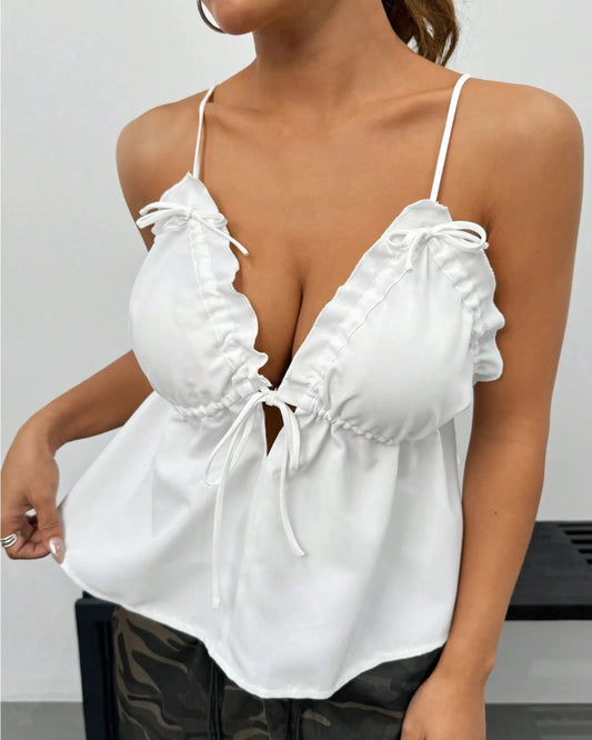 Eden Bow Cami White