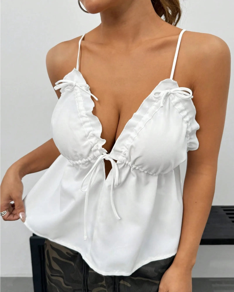 Eden Bow Cami White