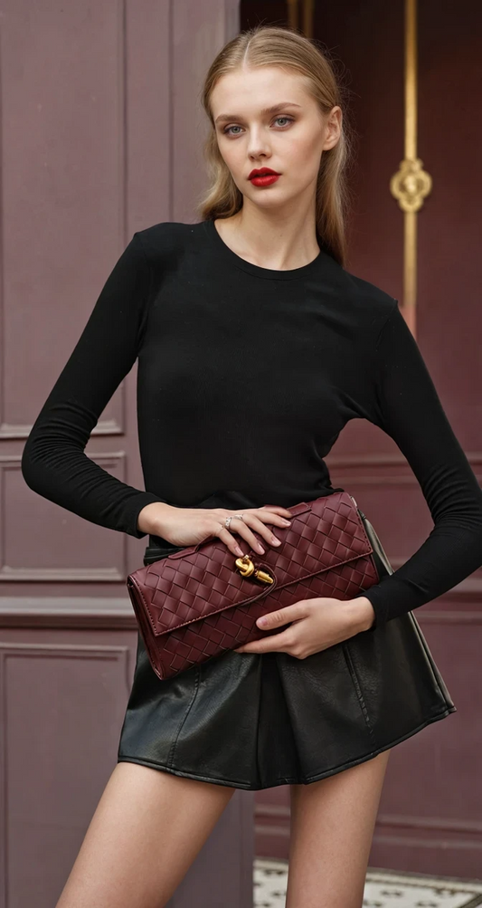 Violet Clutch Bag