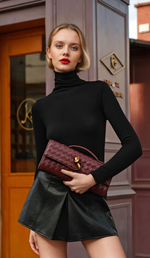 Violet Clutch Bag