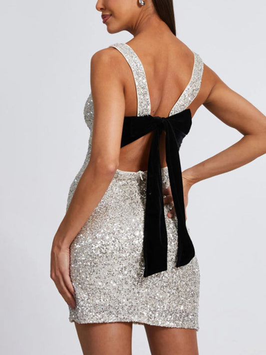 Kiss Me at Midnight Dress Silver