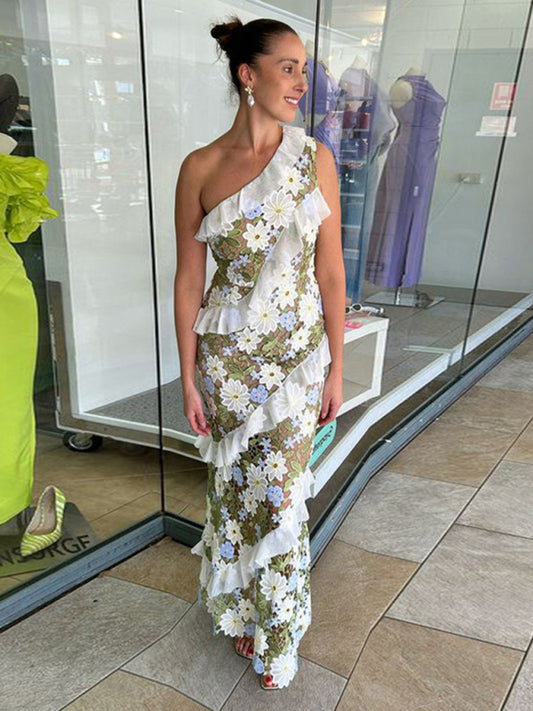 Posy Dress Sample and Sale Green S