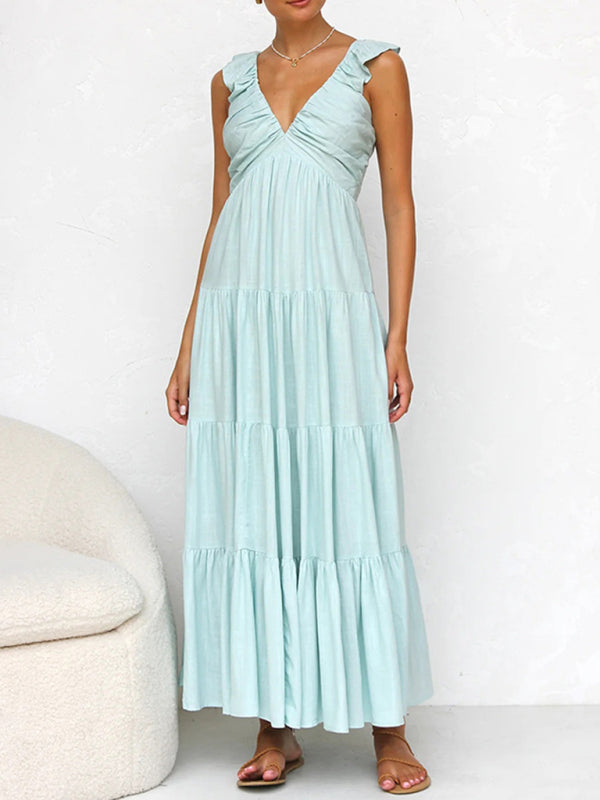 Elowen Dress Aqua blue