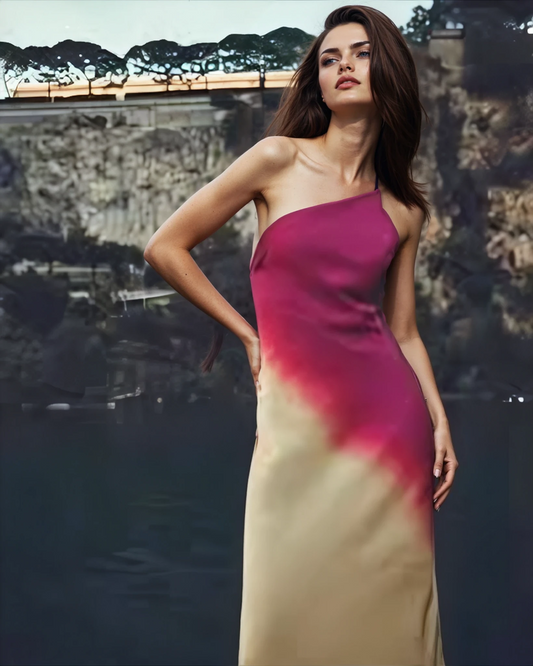 Coral Glow Dress