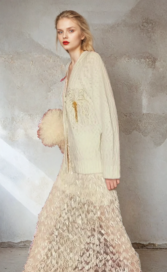 Snowflake Sheer Skirt