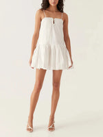 Soleil Dress White