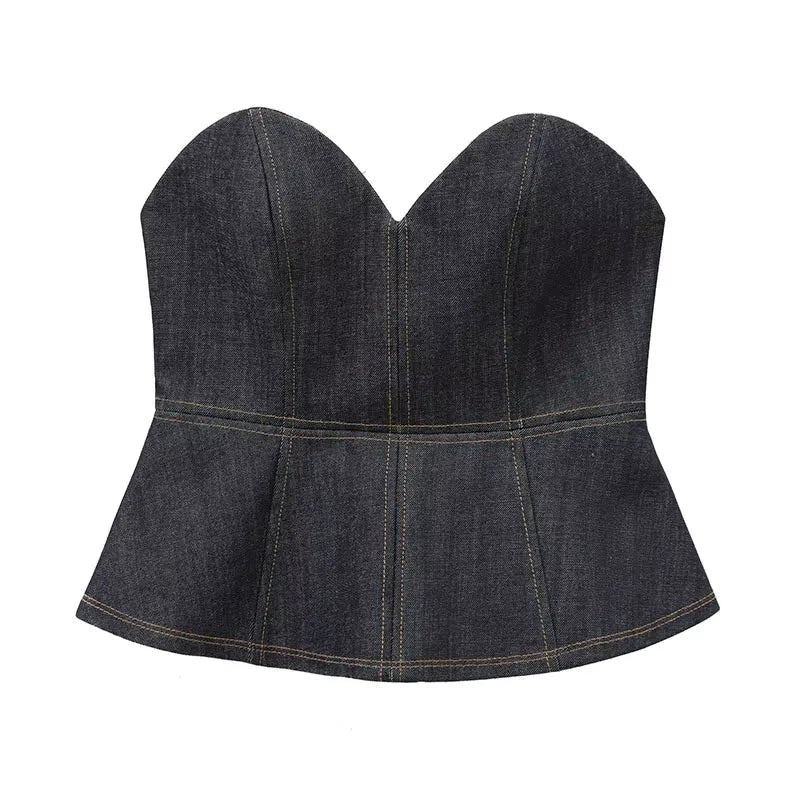 Blue jean baby set