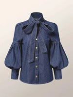 Bow Denim shirt